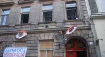 Thirty housing rights activists were arrested in Budapest