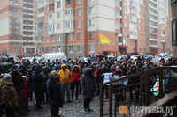 Three hundred people staged protest against densification in a Saint Petersburg street