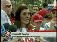 Elizabeth Santos, vocera Red Metropolitana de Inquilinos (Caracas, 23 11 2010)