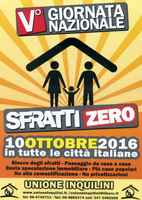 Italia, 10 ottobre 2016: V Giornata Nazionale Sfratti Zero