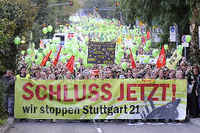 Stuttgart:S21, citizens rebellion, GERMANY, november 2010